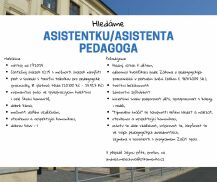 Hledáme asistentku/asistenta pedagoga