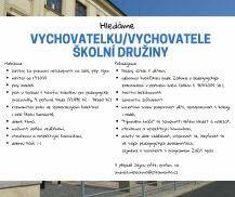 Hledáme vychovatelku/vychovatele školní družiny